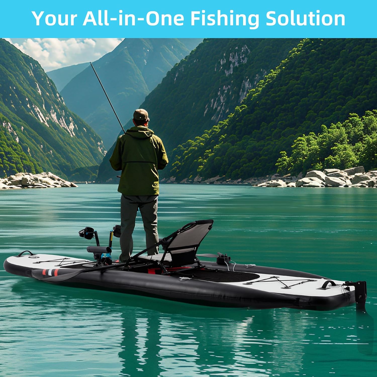 Kayak Gonfiabile da Pesca Prem - Fishing Kayak Seat recensione e prezzo