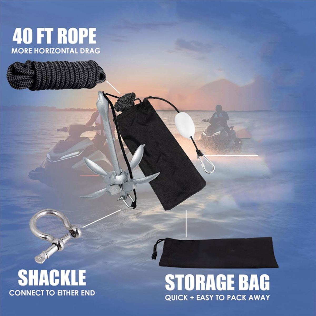 Grande Sconto Ancora per Kayak - Fishing Kayak Anchor recensione e prezzo